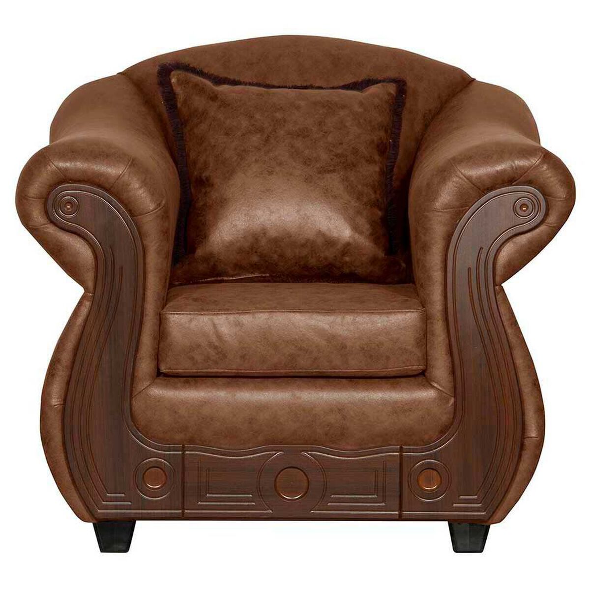 Juego de Living Black Factory Estambul 7 Cuerpos Caf&eacute;