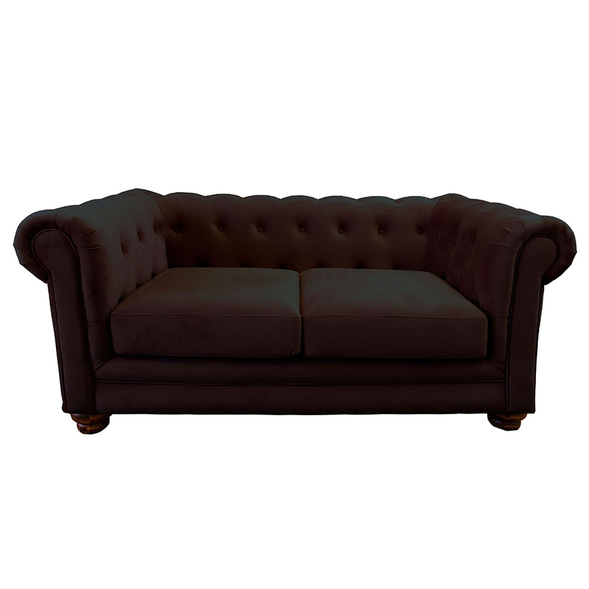 Sof&aacute; Latam Home Florencia 2 Cuerpos Chocolate