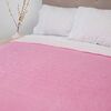 Frazada Poliéster Doral 2 Plazas Deluxe Rosado