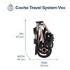 Coche Cuna Paseo Bebe Vox Gold Negro Bebesit