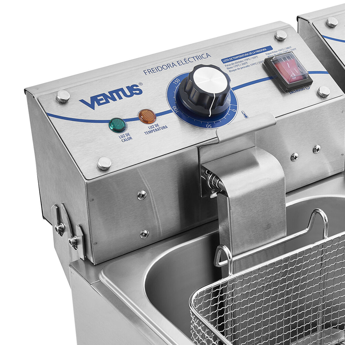 Freidora Industrial Ventus VFS-062 2 Depósitos