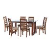 Juego de Comedor Latam Home Pamplona Granada 6 Sillas Velvet Gris