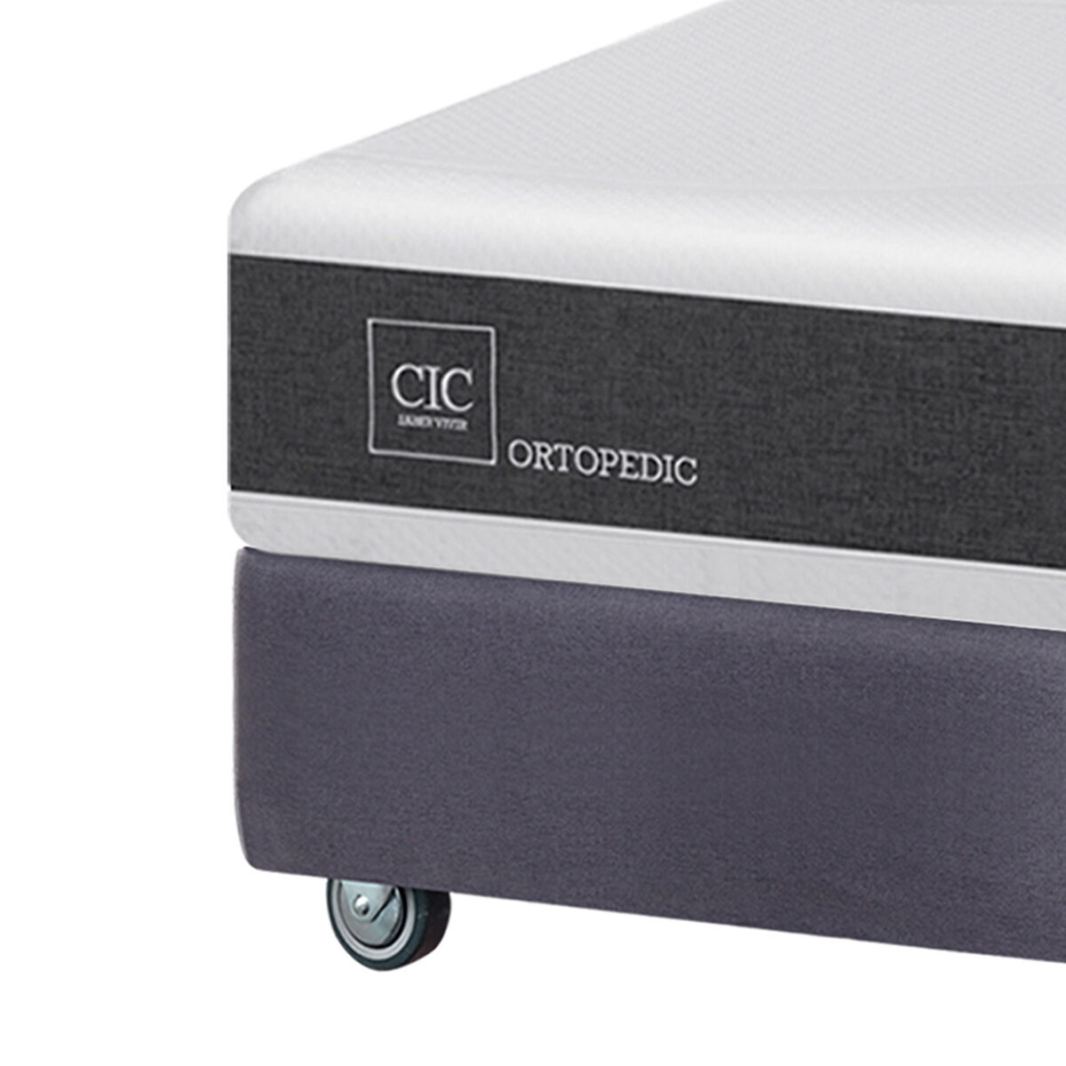 Box Spring CIC Base Dividida King New Ortopedic + Respaldo Baker