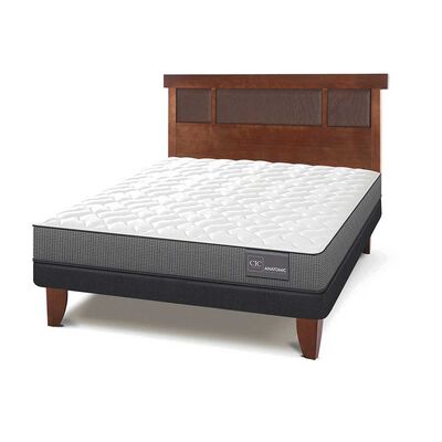 Imagen 2 del producto Cama Europea CIC 2 Plazas Anatomic + Respaldo New Dublin Caramelo