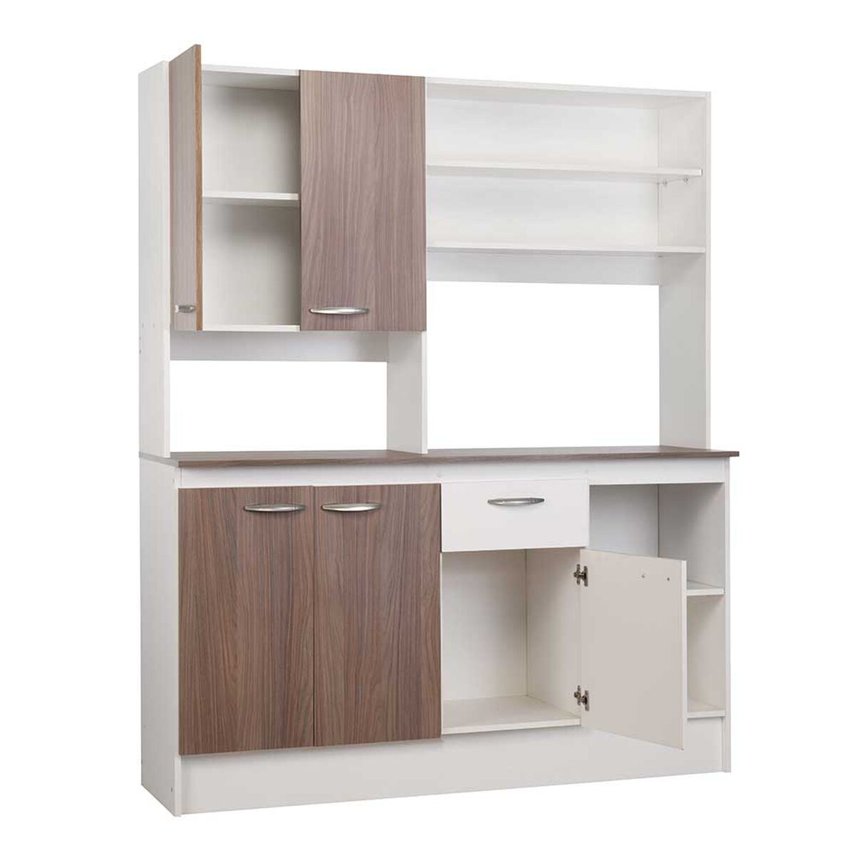 Mueble de Cocina CIC Paula Nogal Africano Blanco 1 Cajón