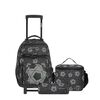 Pack Mochila con ruedas Xtrem Run 5XT F&uacute;tbol Negro