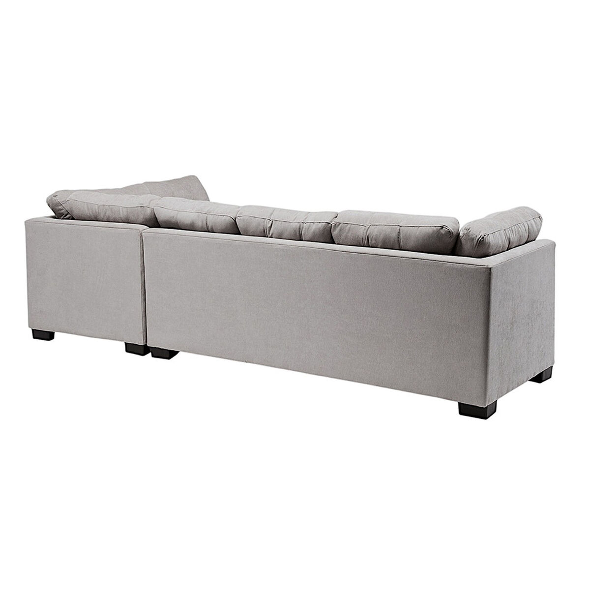 Seccional Derecho Muebles MPR Edimburgo 5 Cuerpos Gris Claro