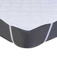 Cubrecolchón Mashini Linea Hotel 1 Plaza Liso Blanco