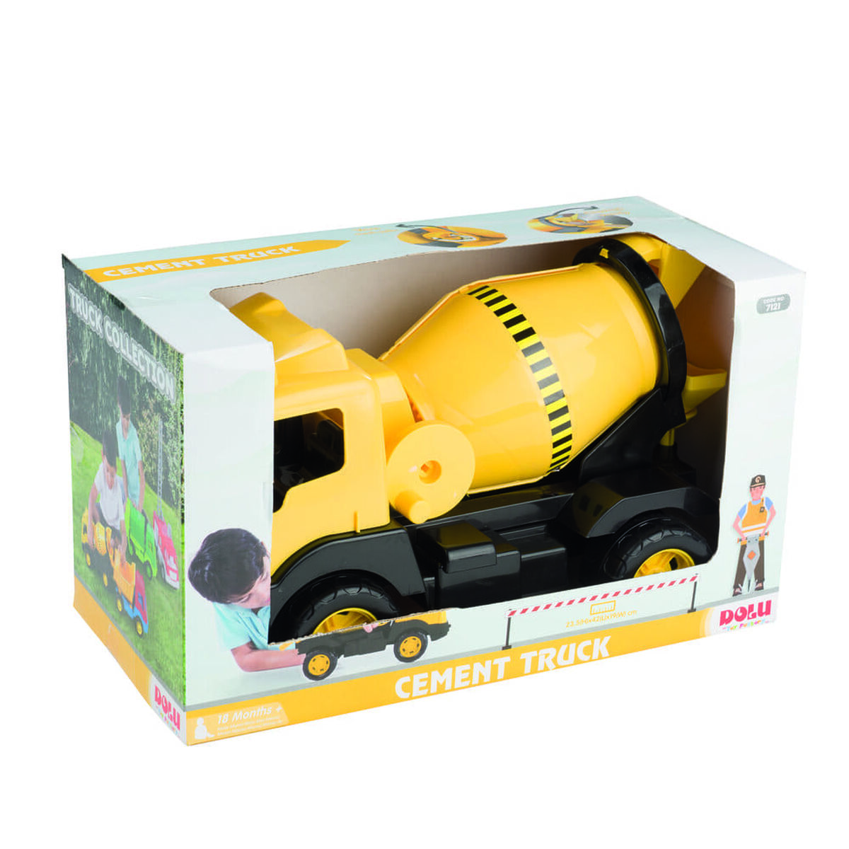 Camión Mezclador Amarillo Dolu