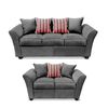 Juego de Living Elegant Detail Minesota Sof&aacute; 3 Cuerpos + Sof&aacute; 2 Cuerpos Gris