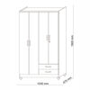 Clóset Jdo & Design Imbua 4 Puertas 2 Cajones 