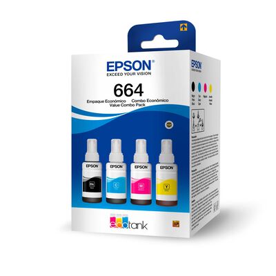 Tinta Botella Epson T664 x4