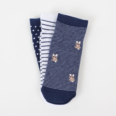 Imagen 1 del producto Pack 3 Unidades Calcetin Mujer Corto de Algodón Icono Surtido