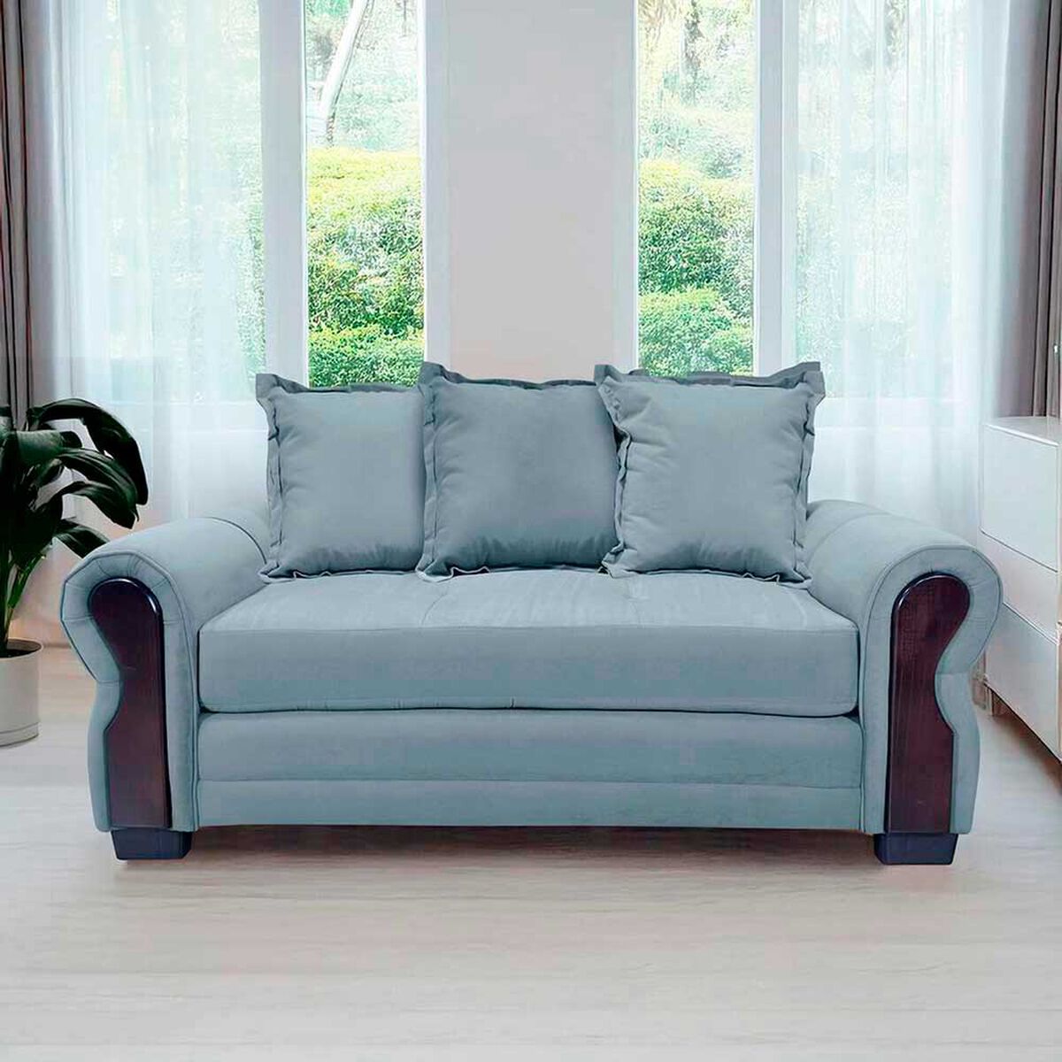 Sof&aacute; Living Factory Arizona 2 Cuerpos Gris