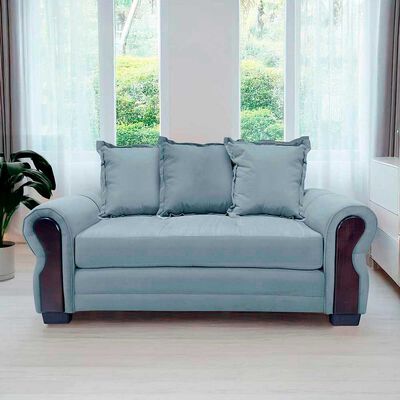 Sofá Living Factory Arizona 2 Cuerpos Gris