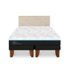 Cama Europea CIC Green Infinity 2 Plazas + 1 Respaldo Villarrica Alpino