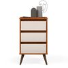 Velador Casanova Wood 3 Cajones Brown
