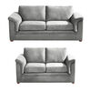 Juego de Living Latam Home Ancona 3 Cuerpos + Sofá 2 Cuerpos Gris