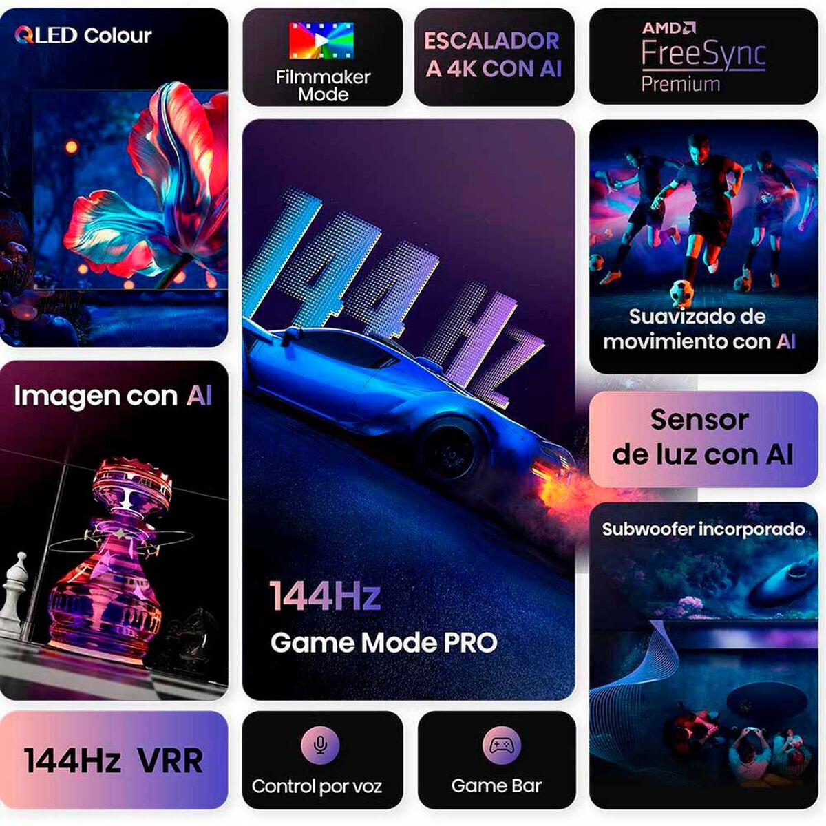 Smart TV QLED 100" Hisense 4K Google TV 100Q7QG