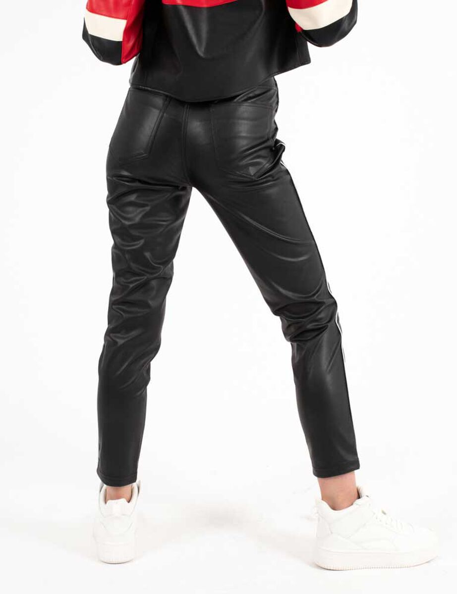 Pantalón Skinny Ecocuero Mujer Icono