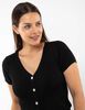 Polera Botones Manga Corta Mujer Zibel