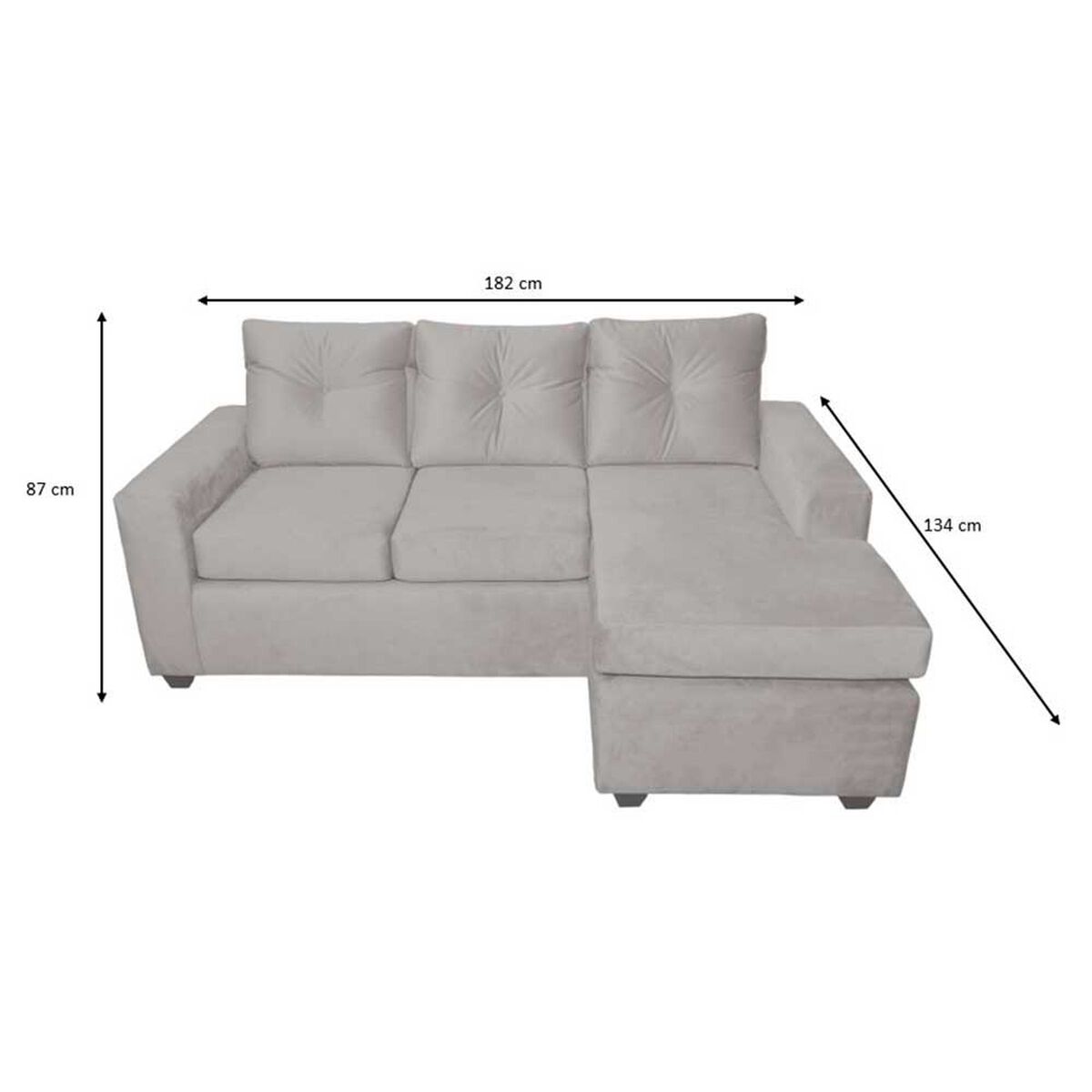 Sofá Seccional Muebles MPR Azalea 3 Calipso