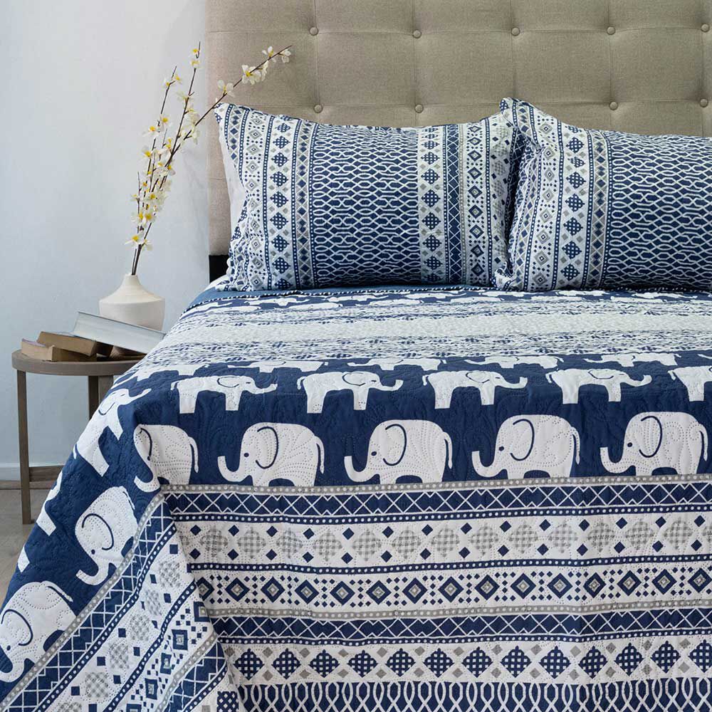 Quilt Doral 2 Plazas Hotpress Origins D9 Estampado