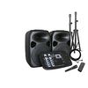 Combo Audio 2 Parlantes Minicomponente + 2 Atriles + Amplificador + Micrófono Inalámbrico Hyundai