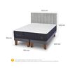 Cama Europea CIC Base Dividida King Grand Premium + Respaldo Sile