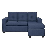 Sofá Seccional Black Factory Ranger 4 Cuerpos Azul