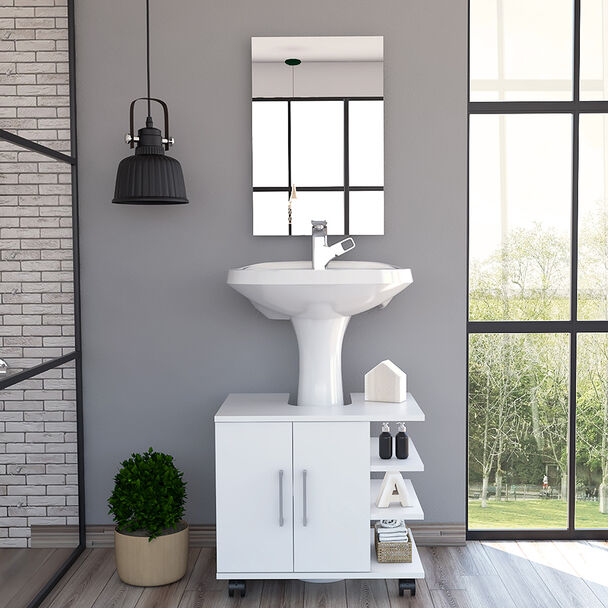 Mueble de Lavamanos + Espejo TuHome Bath 55