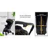 Coche de Paseo Últra Compacto con Accesorios LuBabycas Black