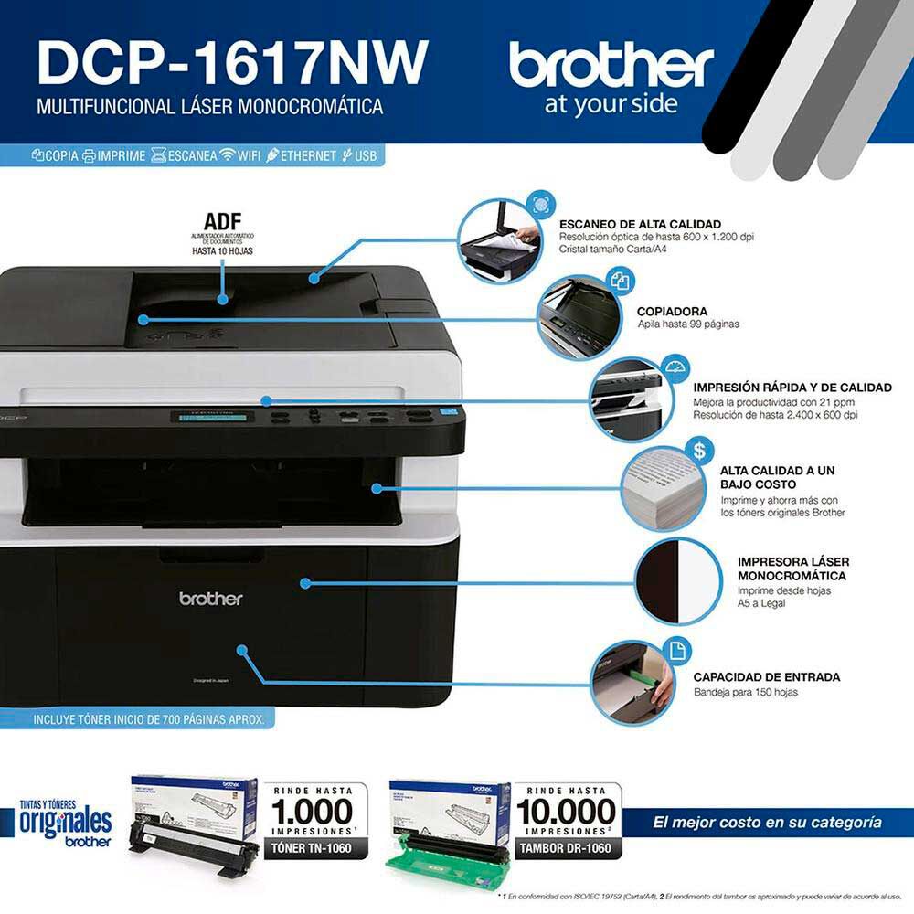 Brother DCP-1617NW, foto 4