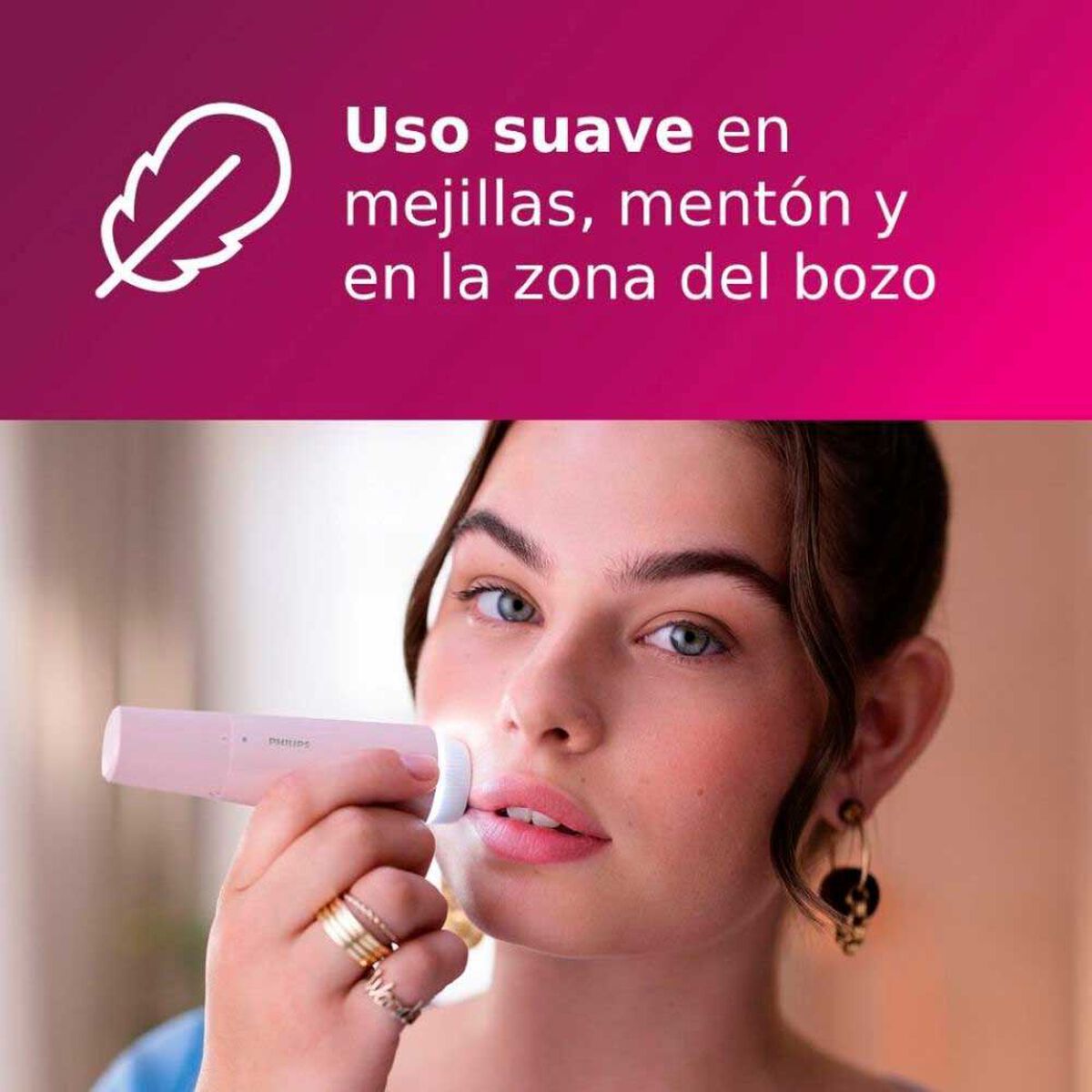 Depiladora Philips BRR454/00 1,5 V Rosa