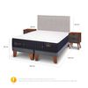 Cama Europea CIC Base Dividida 2 Plazas Premium + Respaldo + Veladores