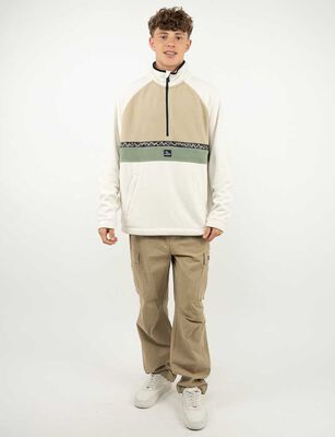 Imagen 2 del producto Polerón Polar Hombre Cutback Beige, Negro, Verde