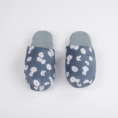 Pantufla Floreada Mujer Portman Club