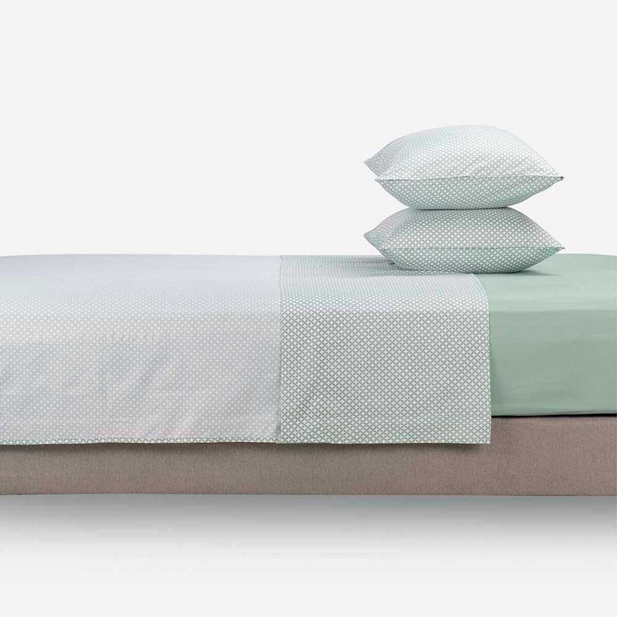 Juego de S&aacute;banas Rosen 2 Plazas Jade Verde