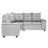 Sofá Seccional Mexx Muebles Hamburgo 5 Cuerpos Gris