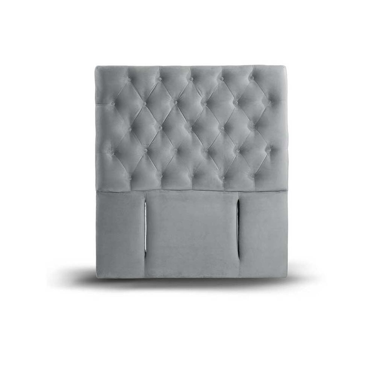 Respaldo Latam Home 1 Plaza Florencia Tela Velvet Gris