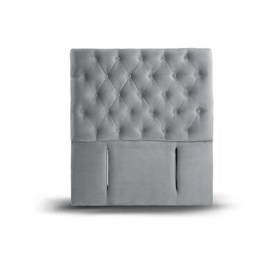 Respaldo Latam Home 1 Plaza Florencia Tela Velvet Gris