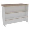 Combo Mueble Microondas + Barra de Cocina + Optimizador TuHome Kitchen Rovere Blanco Combo Mueble Microondas + Barra de Cocina + Optimizador TuHome Kitchen Rovere Blanco