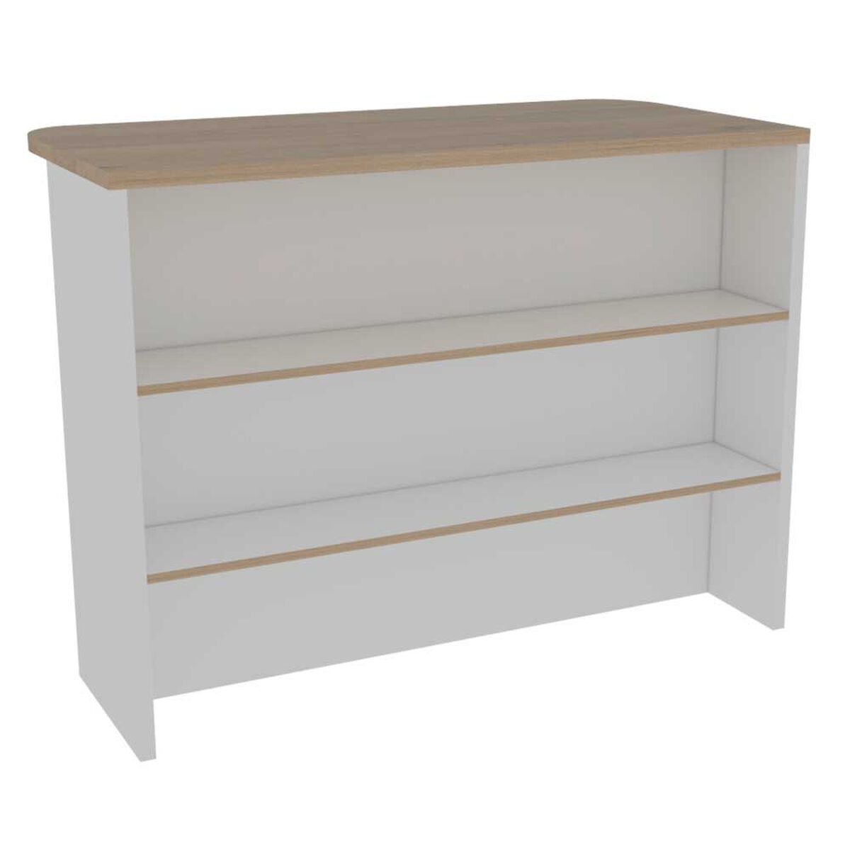 Combo Mueble Microondas + Barra de Cocina + Optimizador TuHome Kitchen Rovere Blanco