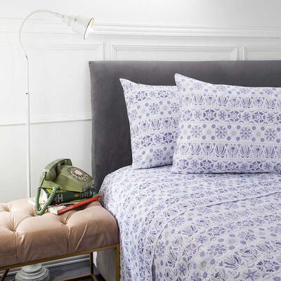 Imagen 2 del producto Juego de Sábanas Estampadas Casa Linda 132 Hilos 1,5 Plazas Mandala