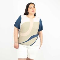 Polera Manga Corta Mujer Extralindas Azul, Beige, Crudo, Denim, Negro