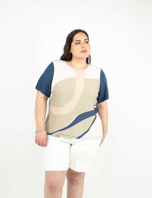 Imagen 1 del producto Polera Manga Corta Mujer Extralindas Azul, Beige, Crudo, Denim, Negro