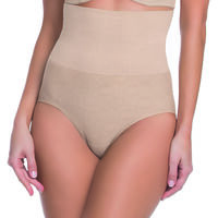 Calzón Cuadro Contról Mujer Intime BEIGE, NEGRO