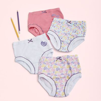 INTIME Pack 4 Calzones Pantaletas Niña Intime