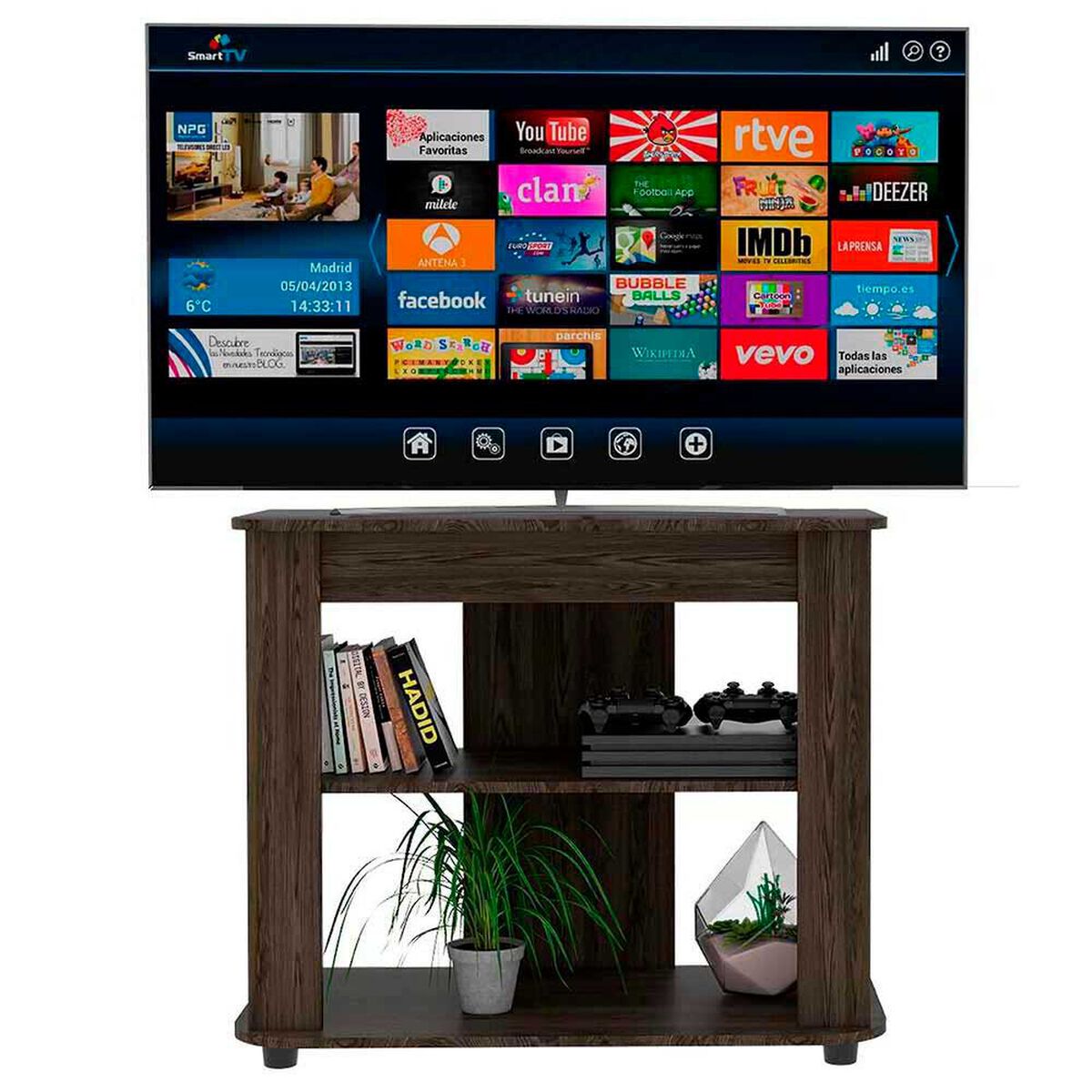 Rack TV TuHome Maori Hasta 40" Co&ntilde;ac