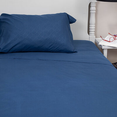 Imagen 2 del producto Juego de Sábanas Doral 1,5 Plazas Embossed Azul